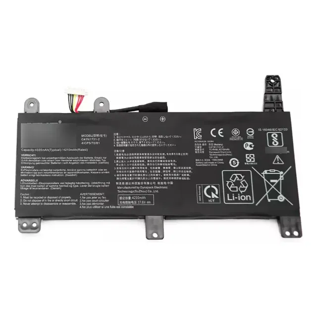 C41n1731-2 - Original Batery Asus 15.4 V 4210 Mah 66 Wh