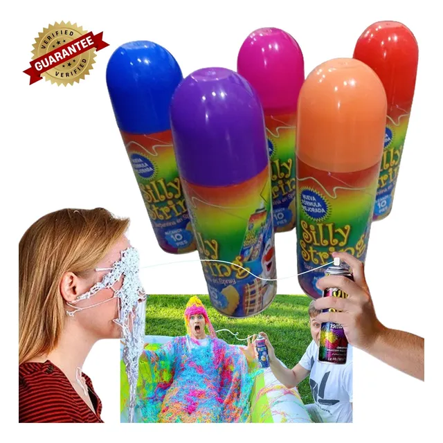 Espuma En Aerosol 250ml De Serpentina Carnaval Fiestas Color
