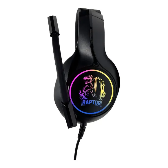 Auricular Gamer Raptor Rgb 7.1 Cancelacion Sonido Usb/3.5mm