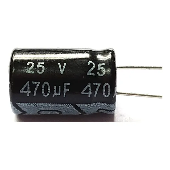 50x Capacitor Eletrolítico 470uf X 25v  105° 50 Peças