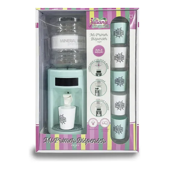 Mi Primer Dispenser Juliana Agua Luz Y Sonido 8 Piezas Color Multicolor