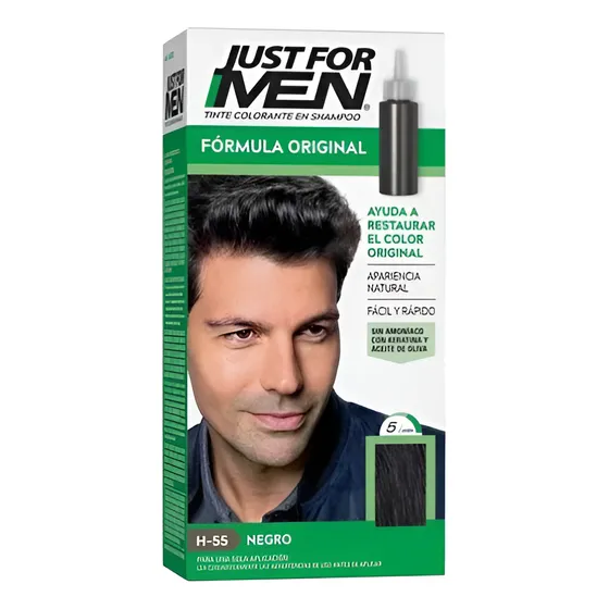 Shampoo Elimina Canas En 5 Minutos Just For Men 6 Semanas