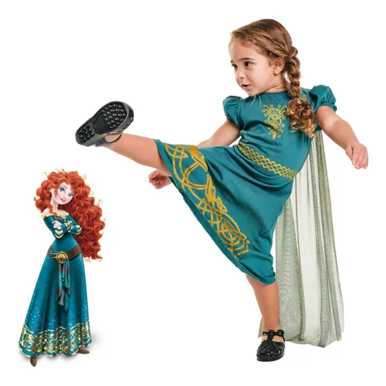 Vestido Infantil Princesa Merida Valente