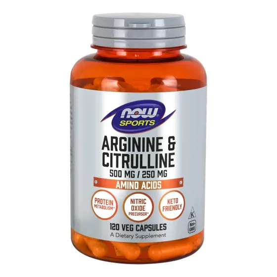 Supplement Now Foods, 120 Cápsulas Vegetarianas De Arginina