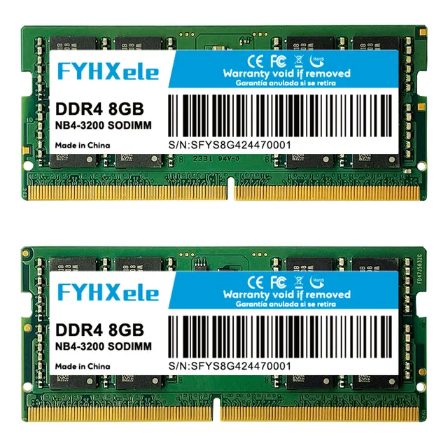 Memoria Ram Gamer Color Verde Fyhxele Ddr4-8gb-3200mhz-nb