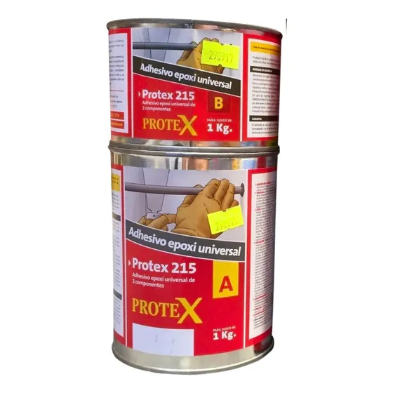 Adhesivo Epoxi Universal Anclajes Fijaciones 1 Kg Protex 215