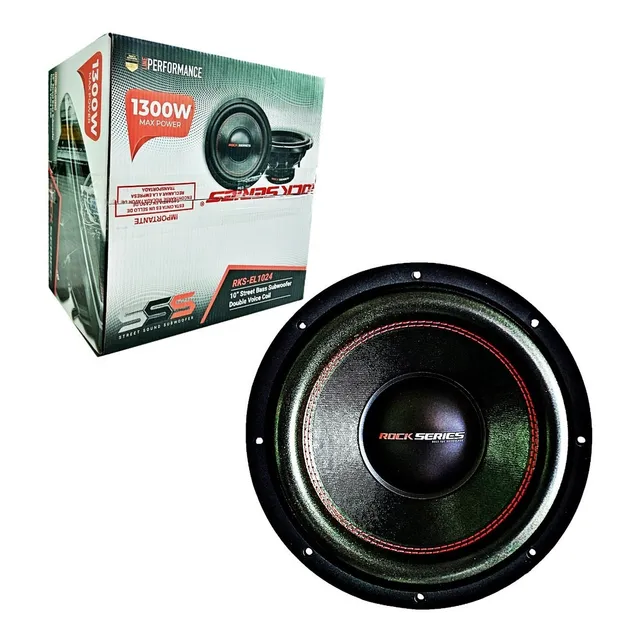 Subwoofer 10 Pulgadas Rock Series Rks-el1024 1300 Watts Max Color Negro