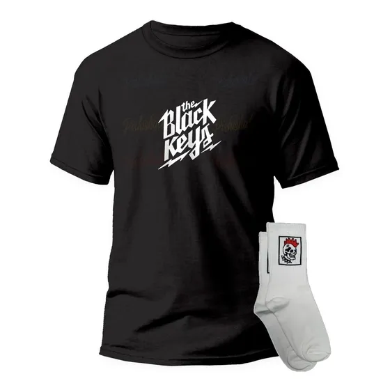 Playera Y Calcetas The Black Keys Banda Rock Craneo Calavera