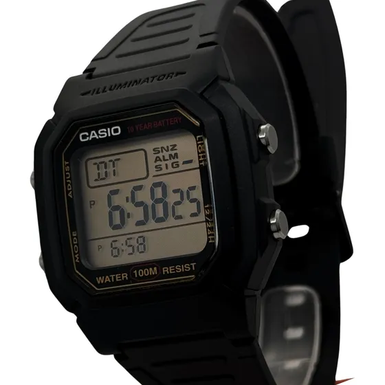 Relógio Pulo Digital Casio Collection W800 Preto Barato +nfe
