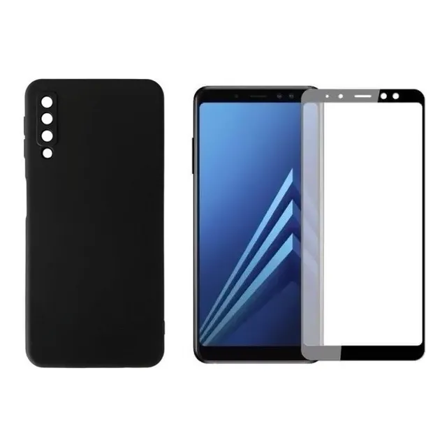 Capa Capinha Aveludada P/ Samsung Galaxy A7 2018 + Pelicula