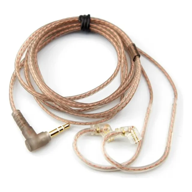 Cable Para Auriculares Kz Repuesto Original Color Marron 
