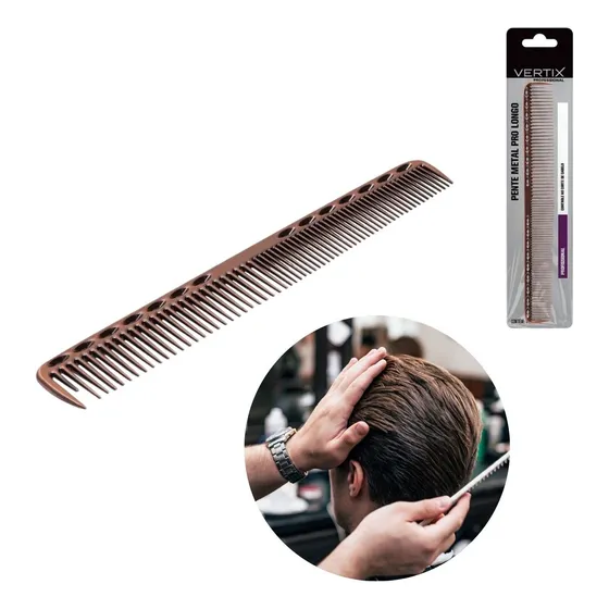 Pente De Corte Alumínio Profissional Barbearia Barbeiro