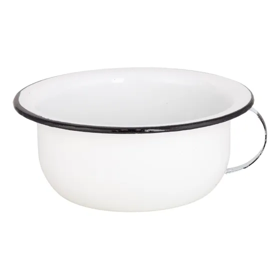 Urinol Pinico Coletor Esmaltado Branco Liso N24 3,2l