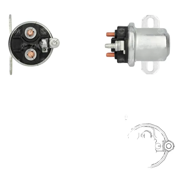 Rele Auxiliar Arranque 24v Delco Mb/case Zm3 409