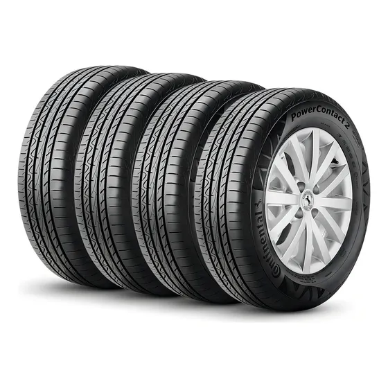 Kit 4 Pneus 185/60R15 Continental PowerContact 2 84H Aro 15