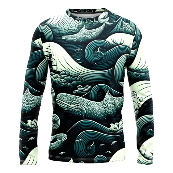 Remera Ballenas En Un Mar Turbulento 