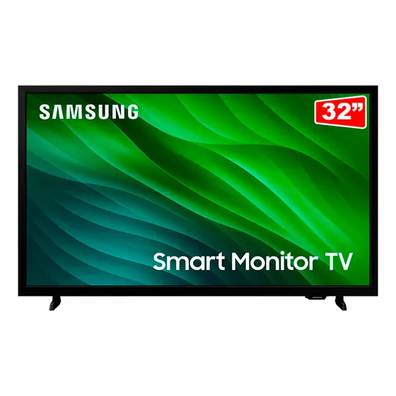 Smart Monitor Tv Hd 32  Samsung Ls32h5000fgxzd Preta