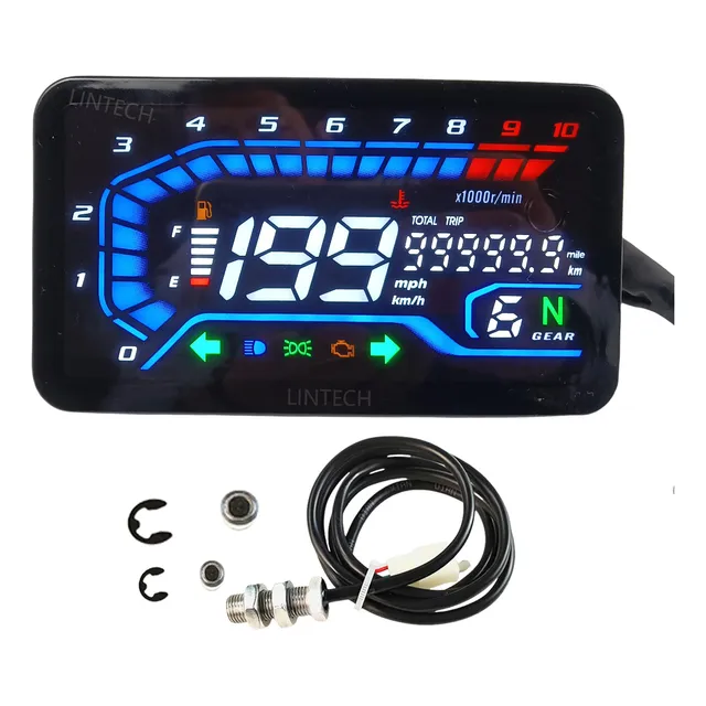 Velocímetro Tablero Digital Universal Moto Led Con Sensor
