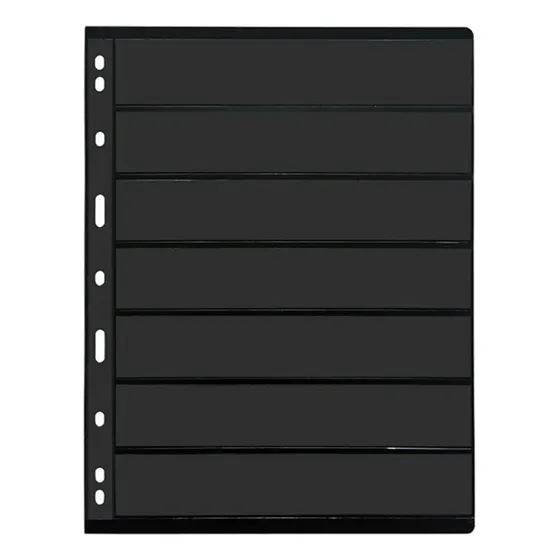 Hoja Clasificadora Estampillas Filatelia Importada 7 Filas
