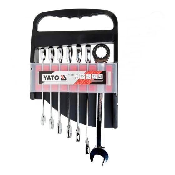 Juego Llave Punta Corona C/chicharra 7 Pcs Yt-0208 - Yato   