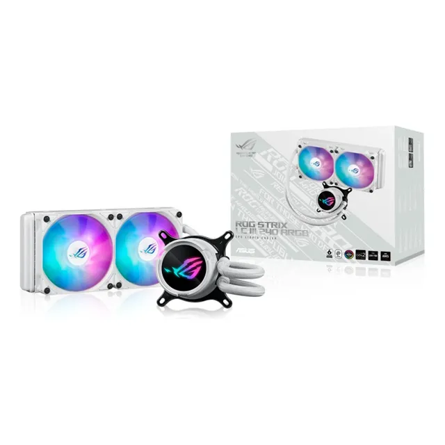 Enfriador de agua Asus Rog Strix Lc Iii blanco Argb 240 mm
