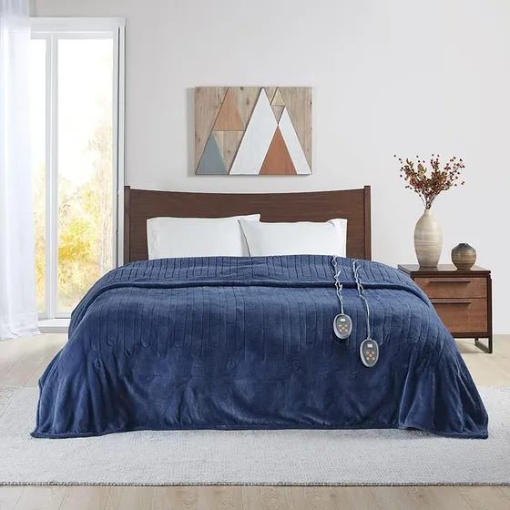 Beautyrest - Manta Eléctrica Reversible De Felpa Ultraligera