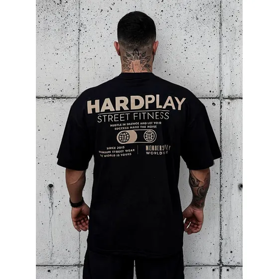 Camiseta Manga Corta Oversized Hardplay Entrenar Gimnasio