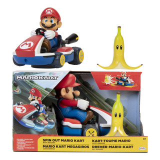 Super Mario Spin Out Vehículo 360 Giros Figura 2.5 Pulgadas Super Mario Spin Out Vehículo 360 Giros Figura 2.5 Pulgadas