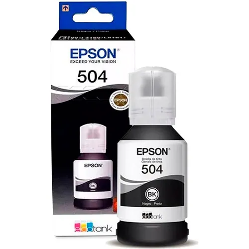 Tinta Epson T504 127ml Ecotank L4150/l4160 Color Negro