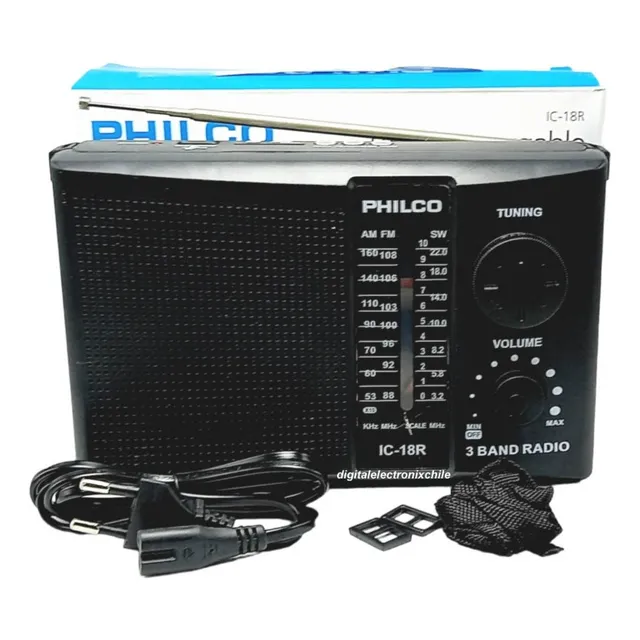 Radio Philco Mp3 Usb Sd Portatil Fm/am Enchufe220v O Pilas D