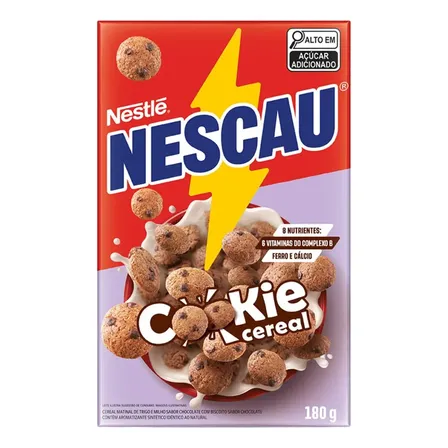Cereal Matinal Cookie Caixa 180g Com 8 Nutrientes Nescau