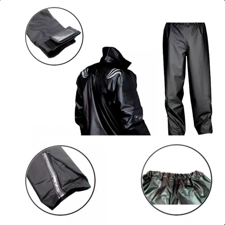 Capa De Chuva Motoqueiro Alba Europa Masculino Tam Eg Preto Capa De Chuva Motoqueiro Alba Europa Masculino Tam Eg Preto