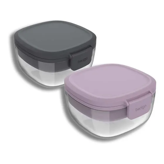 Ensaladeras De Alimento Portátil Con Separadora Bentgo
