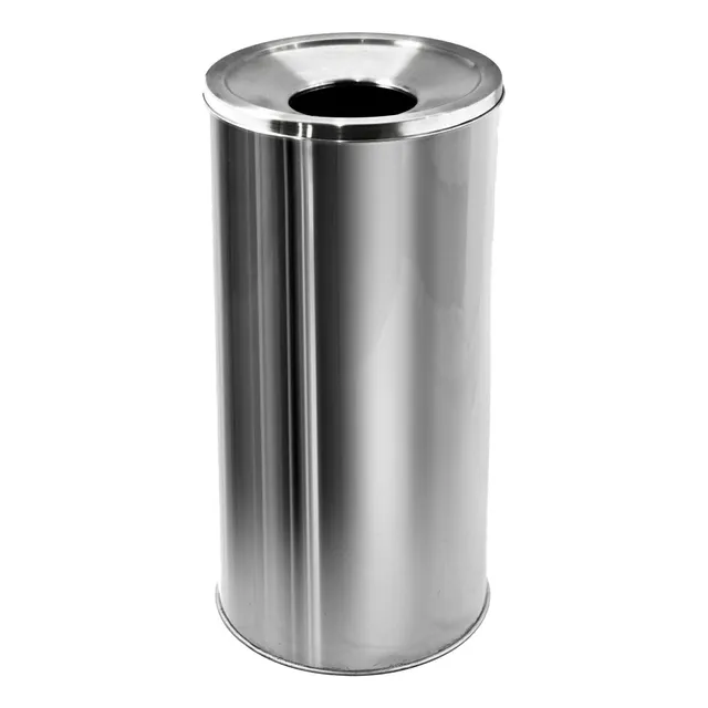 Contenedor Basurero Reciclaje Jumbo Acero 55 Litros