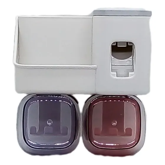 Dispensador Pasta Dental, Organizador Porta Cepillos Color Blanco