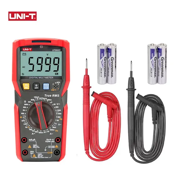 Multímetro Digital Ut89xd Trms De Alta Precisión 1000 V CA/CC 20A CA/CC NCV 60MΩ Resistencia