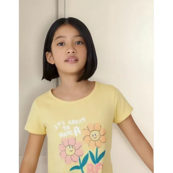 Remera Manga Corta De Niña. 