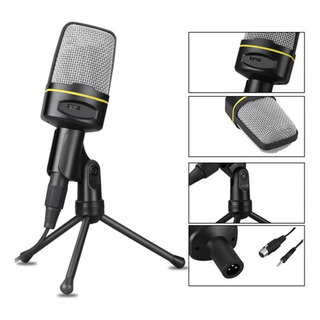 Microfone Condensador Profissional Com Tripé Pc E Notebook Microfone Condensador Profissional Com Tripé Pc E Notebook