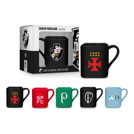 Caneca Quadrada Porcelana Premium Edição Limitada Oficial