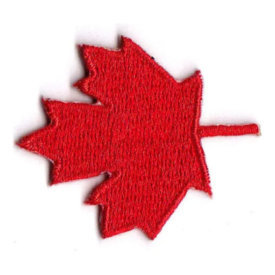 Parche Para Planchar Simbolo Canada Hoja Arce Roja