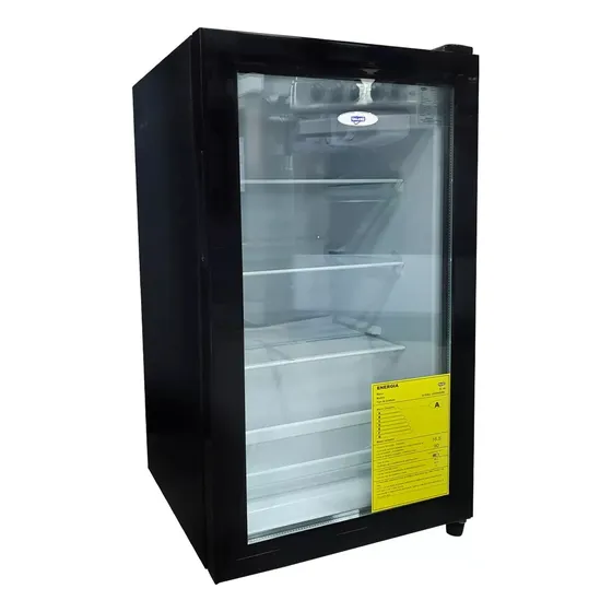 Mini Bar Vitrina Refrigeradora Negra 90 Lts