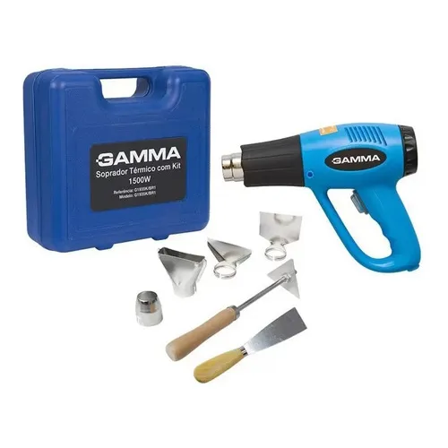 Soprador Térmico C/ Kit De Bicos, Espátula E Maleta Gamma 127V