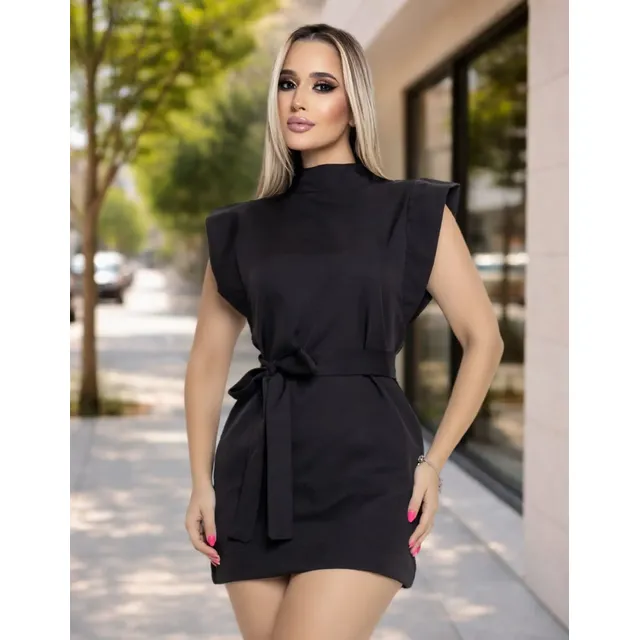 Vestido Feminino Curto Tubinho Alfaiataria Elegante Fashion