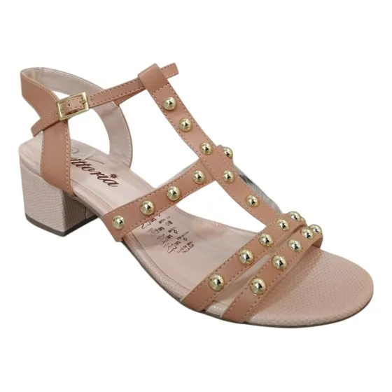 Sandalias Vittoria Con Tiras  Y Detalles