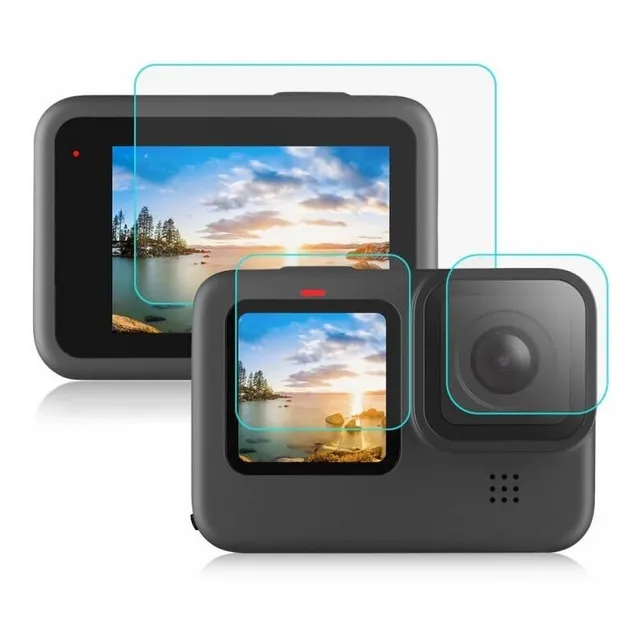 Vidrios Templados Protector Pantalla Lente Gopro 9 10 11