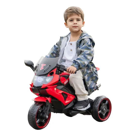 Moto  De Juguete 3 Ruedas A Bateria Niños Con Sonido 6v Love