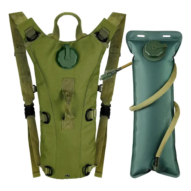 Mochila Para Agua Mochila Camelback Mochila Hidratante+bolsa Bolsa Agua Trekking Reforzada Mochilas Hidratacion Tactica Oxford Bolsa Hidratacion Mochila A Prueba De Agua Unisex 3l Verde Hauki