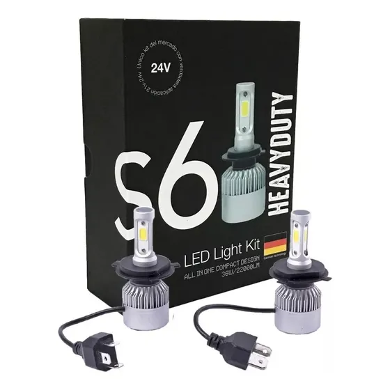 Kit Cree Led H7 H1 H3 H11 22000lm Camiones 24v Heavy Duty