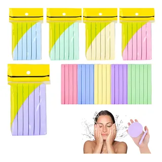144 Pc Esponja Facial Comprimida Para Limpieza Y Exfoliación