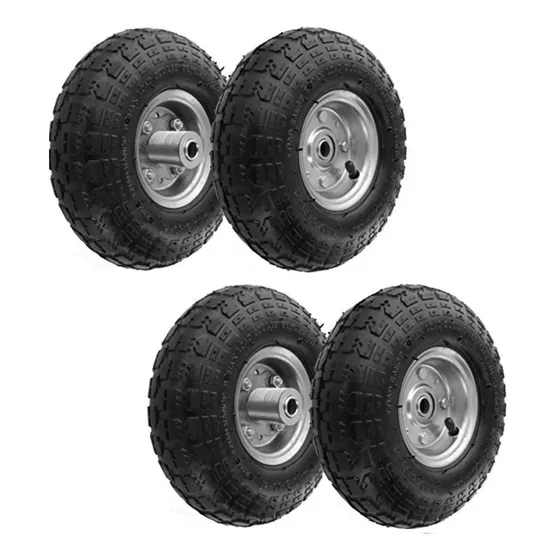 Pack 4 Rueda Inflables 10 Pulgadas Yegua Carro 